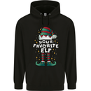 Your Favourite Elf Funny Christmas Xmas Childrens Kids Hoodie Black