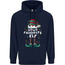 Your Favourite Elf Funny Christmas Xmas Childrens Kids Hoodie Navy Blue