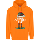 Your Favourite Elf Funny Christmas Xmas Childrens Kids Hoodie Orange