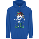 Your Favourite Elf Funny Christmas Xmas Childrens Kids Hoodie Royal Blue