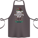 Your Favourite Elf Funny Christmas Xmas Cotton Apron 100% Organic Dark Grey