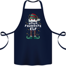 Your Favourite Elf Funny Christmas Xmas Cotton Apron 100% Organic Navy Blue