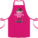 Your Favourite Elf Funny Christmas Xmas Cotton Apron 100% Organic Pink