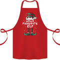 Your Favourite Elf Funny Christmas Xmas Cotton Apron 100% Organic Red
