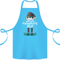 Your Favourite Elf Funny Christmas Xmas Cotton Apron 100% Organic Turquoise