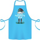 Your Favourite Elf Funny Christmas Xmas Cotton Apron 100% Organic Turquoise