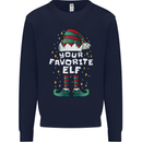 Your Favourite Elf Funny Christmas Xmas Kids Sweatshirt Jumper Navy Blue