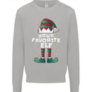 Your Favourite Elf Funny Christmas Xmas Kids Sweatshirt Jumper Sports Grey