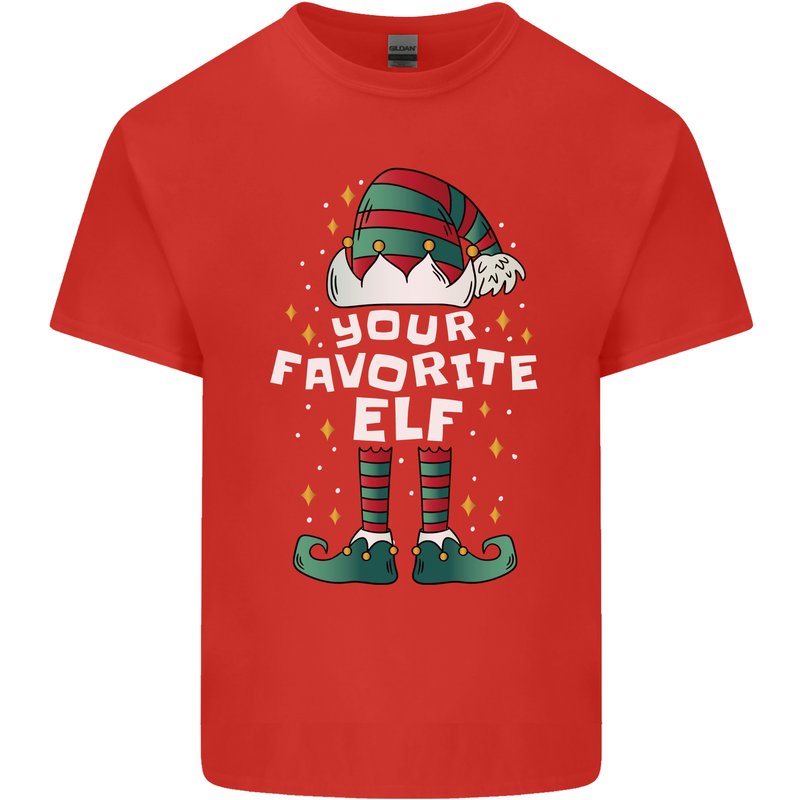 Your Favourite Elf Funny Christmas Xmas Kids T-Shirt Childrens Red