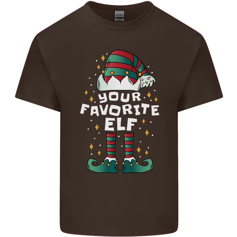 Your Favourite Elf Funny Christmas Xmas Mens Cotton T-Shirt Tee Top Dark Chocolate