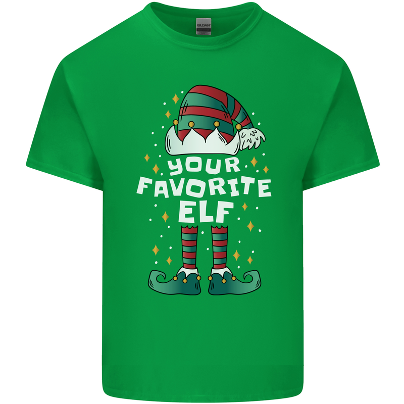 Your Favourite Elf Funny Christmas Xmas Mens Cotton T-Shirt Tee Top Irish Green