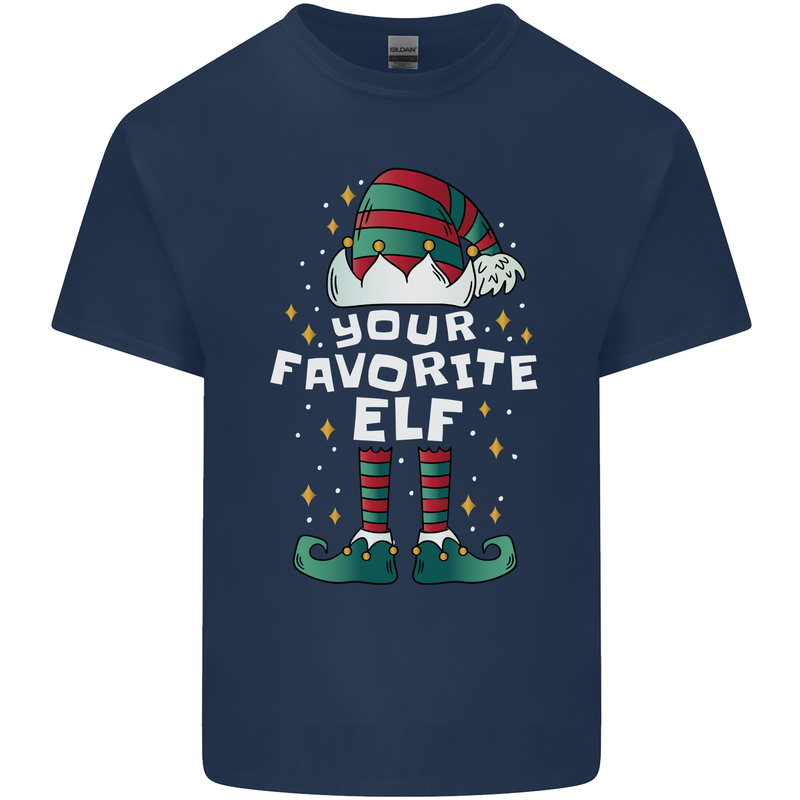 Your Favourite Elf Funny Christmas Xmas Mens Cotton T-Shirt Tee Top Navy Blue