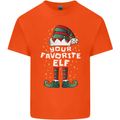 Your Favourite Elf Funny Christmas Xmas Mens Cotton T-Shirt Tee Top Orange