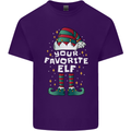 Your Favourite Elf Funny Christmas Xmas Mens Cotton T-Shirt Tee Top Purple