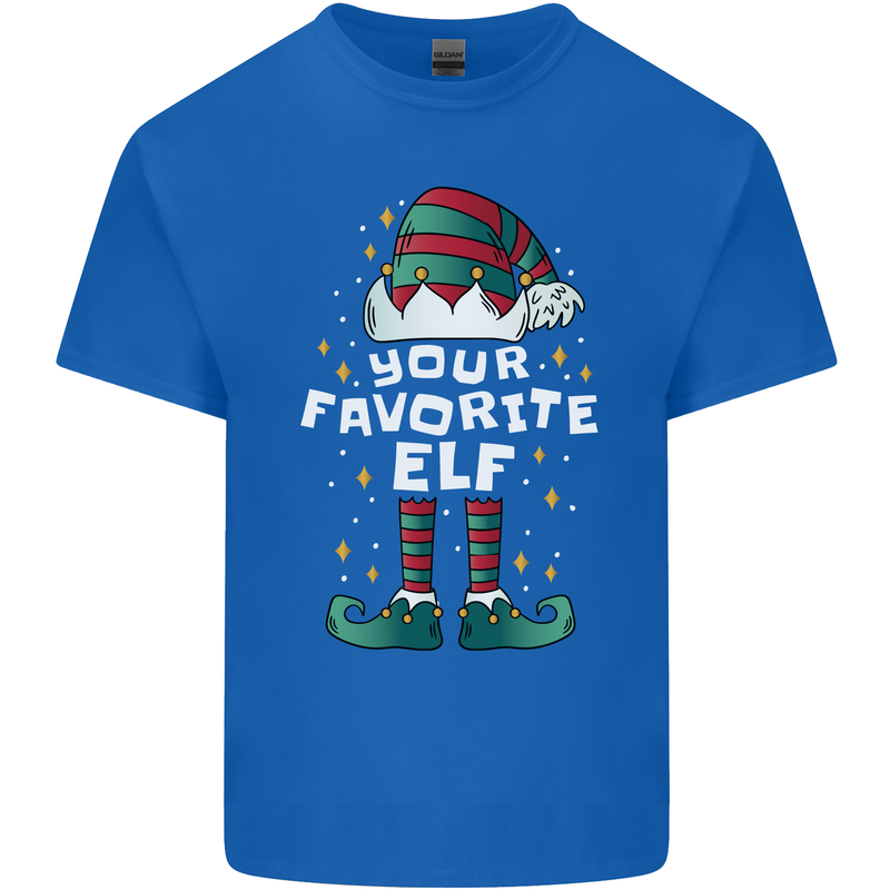 Your Favourite Elf Funny Christmas Xmas Mens Cotton T-Shirt Tee Top Royal Blue