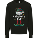 Your Favourite Elf Funny Christmas Xmas Mens Sweatshirt Jumper Black