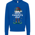Your Favourite Elf Funny Christmas Xmas Mens Sweatshirt Jumper Royal Blue