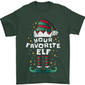 Your Favourite Elf Funny Christmas Xmas Mens T-Shirt 100% Cotton Forest Green