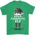 Your Favourite Elf Funny Christmas Xmas Mens T-Shirt 100% Cotton Irish Green