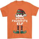Your Favourite Elf Funny Christmas Xmas Mens T-Shirt 100% Cotton Orange