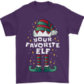 Your Favourite Elf Funny Christmas Xmas Mens T-Shirt 100% Cotton Purple