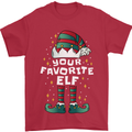 Your Favourite Elf Funny Christmas Xmas Mens T-Shirt 100% Cotton Red