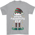 Your Favourite Elf Funny Christmas Xmas Mens T-Shirt 100% Cotton Sports Grey