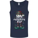 Your Favourite Elf Funny Christmas Xmas Mens Vest Tank Top Navy Blue
