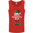Your Favourite Elf Funny Christmas Xmas Mens Vest Tank Top Red