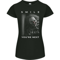 Your Next Horror Clown Halloween Womens Petite Cut T-Shirt Black