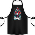 Yule Yeti Funny Christmas Bigfoot Sasquatch Xmas Cotton Apron 100% Organic Black