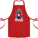 Yule Yeti Funny Christmas Bigfoot Sasquatch Xmas Cotton Apron 100% Organic Red