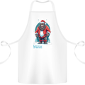 Yule Yeti Funny Christmas Bigfoot Sasquatch Xmas Cotton Apron 100% Organic White
