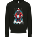 Yule Yeti Funny Christmas Bigfoot Sasquatch Xmas Kids Sweatshirt Jumper Black
