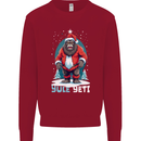 Yule Yeti Funny Christmas Bigfoot Sasquatch Xmas Kids Sweatshirt Jumper Red