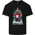 Yule Yeti Funny Christmas Bigfoot Sasquatch Xmas Kids T-Shirt Childrens Black