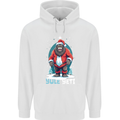 Yule Yeti Funny Christmas Bigfoot Sasquatch Xmas Mens 80% Cotton Hoodie White