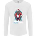 Yule Yeti Funny Christmas Bigfoot Sasquatch Xmas Mens Long Sleeve T-Shirt White