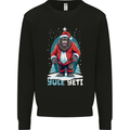 Yule Yeti Funny Christmas Bigfoot Sasquatch Xmas Mens Sweatshirt Jumper Black