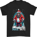 Yule Yeti Funny Christmas Bigfoot Sasquatch Xmas Mens T-Shirt 100% Cotton Black