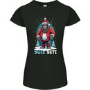 Yule Yeti Funny Christmas Bigfoot Sasquatch Xmas Womens Petite Cut T-Shirt Black