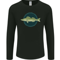 Zander Pikeperch Fish Fishing Fisherman Mens Long Sleeve T-Shirt Black