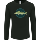 Zander Pikeperch Fish Fishing Fisherman Mens Long Sleeve T-Shirt Black