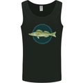 Zander Pikeperch Fish Fishing Fisherman Mens Vest Tank Top Black