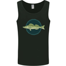 Zander Pikeperch Fish Fishing Fisherman Mens Vest Tank Top Black