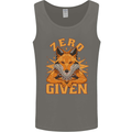 Zero Fox Given Funny Offensive F#cks Mens Vest Tank Top Charcoal
