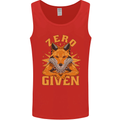 Zero Fox Given Funny Offensive F#cks Mens Vest Tank Top Red