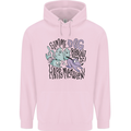 Zombie Cats Funny Halloween Dog Brains Mens 80% Cotton Hoodie Light Pink