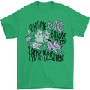 Zombie Cats Funny Halloween Dog Brains Mens T-Shirt 100% Cotton Irish Green