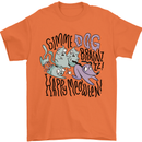 Zombie Cats Funny Halloween Dog Brains Mens T-Shirt 100% Cotton Orange